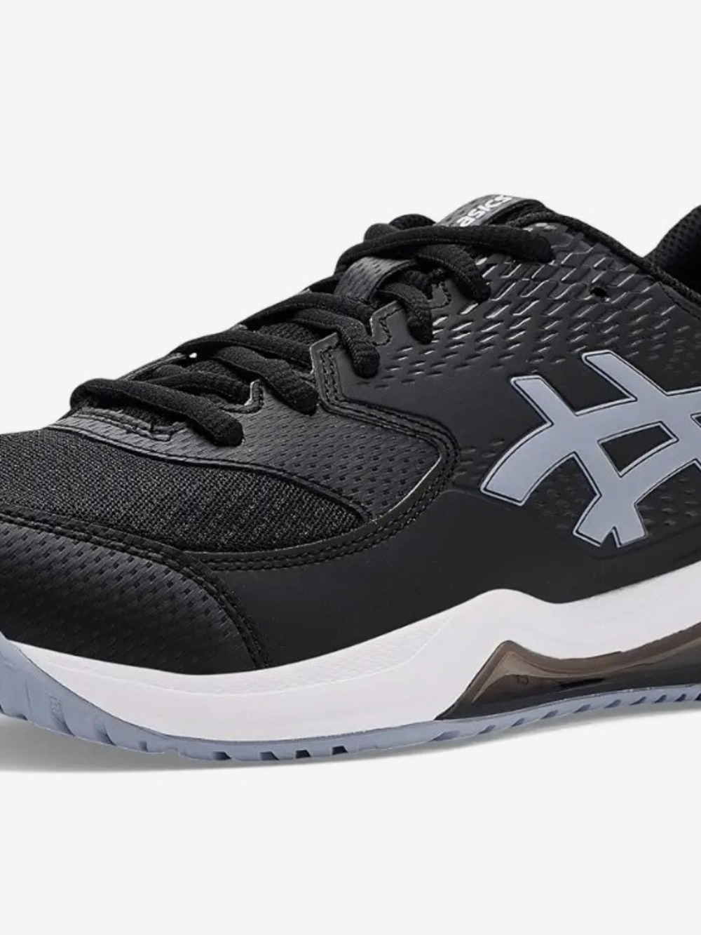 ASICS Black Athletic Sneaker with Gray Logo